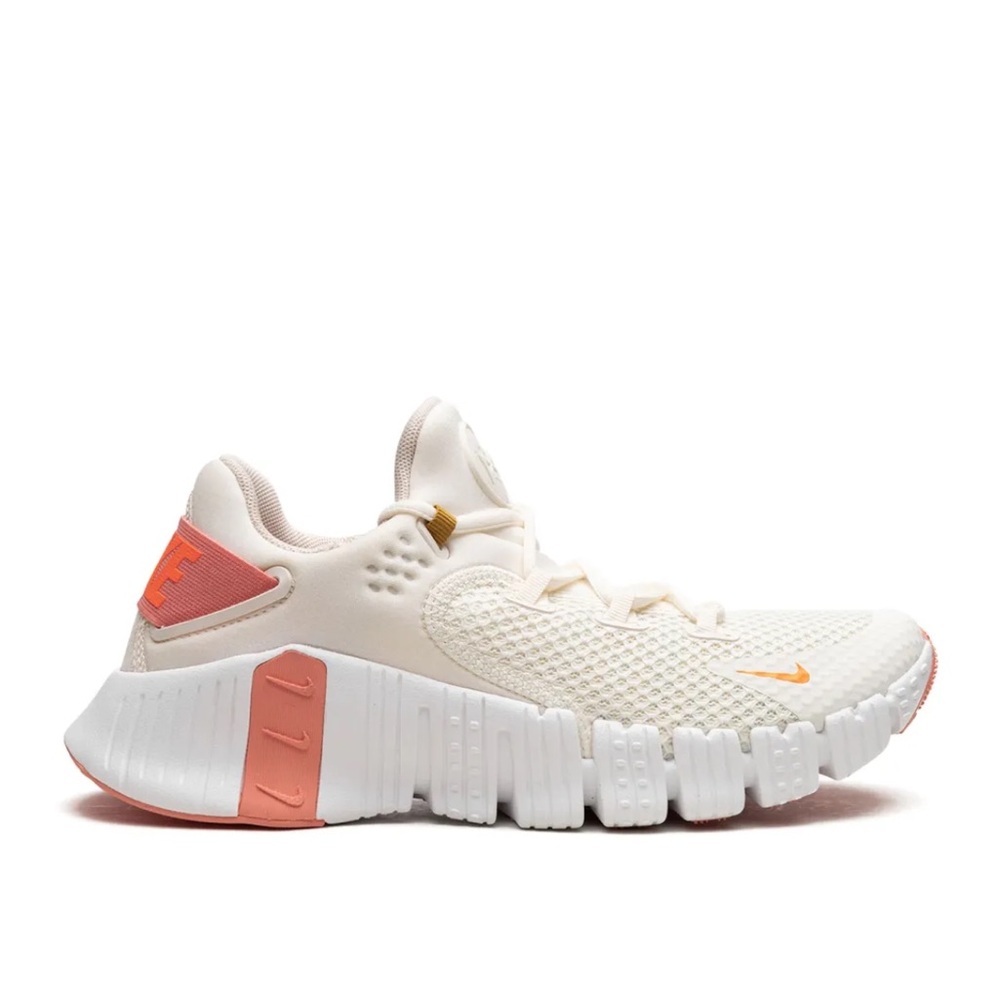 NIKE Free Metcon 4 Sail Total Orange Athletic sneakers- Women's Size 5.5